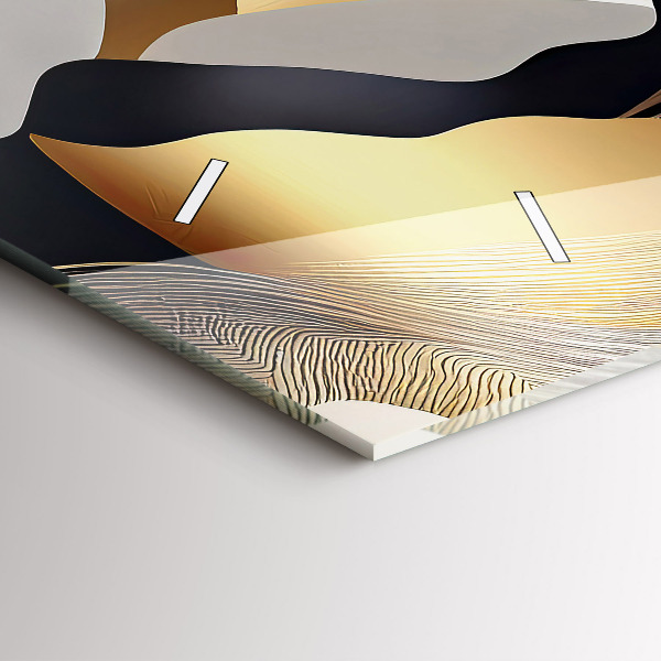 Orologi orizzontali Montagne dorate astratte