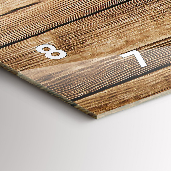 Orologio rettangolare Tavole di legno