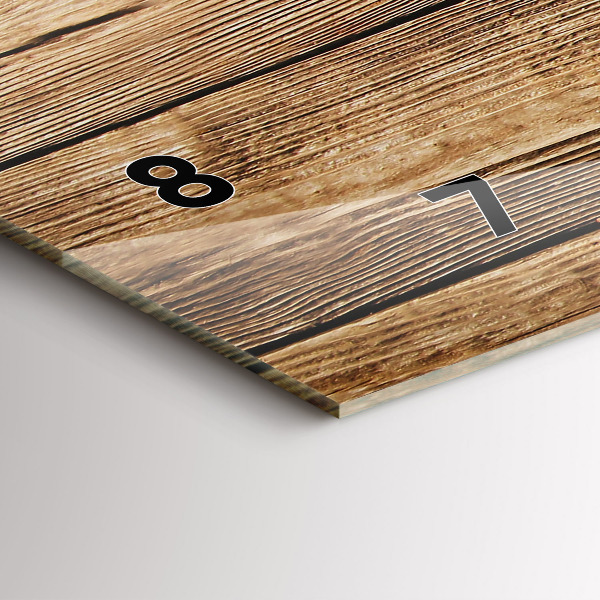 Orologio rettangolare Tavole di legno