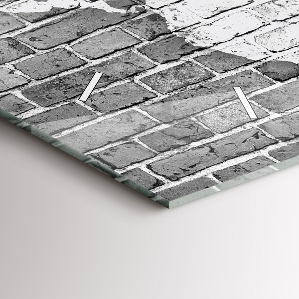 Orologio rettangolare Mappa del mondo sul muro