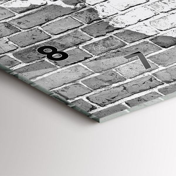 Orologio rettangolare Mappa del mondo sul muro