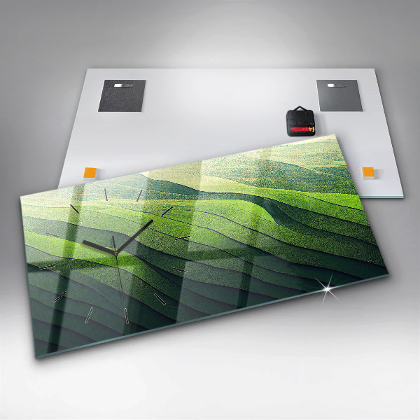 Orologi orizzontali Astrazione dei campi verdi