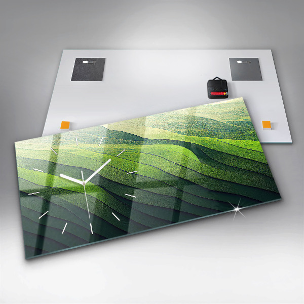 Orologi orizzontali Astrazione dei campi verdi