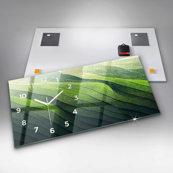 Orologi orizzontali Astrazione dei campi verdi