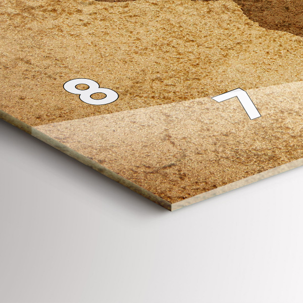 Orologio rettangolare Mappa del mondo d'epoca