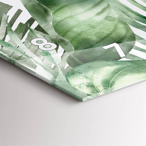 Orologi orizzontali Foglie di piante