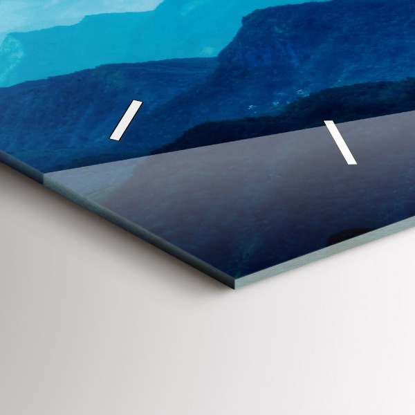 Orologio rettangolare Montagne acquerellate