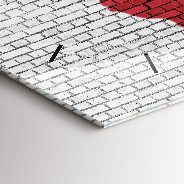 Orologi orizzontali Mappa del mondo del muro di mattoni