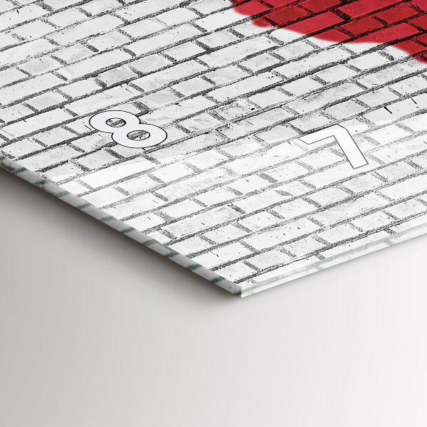 Orologi orizzontali Mappa del mondo del muro di mattoni