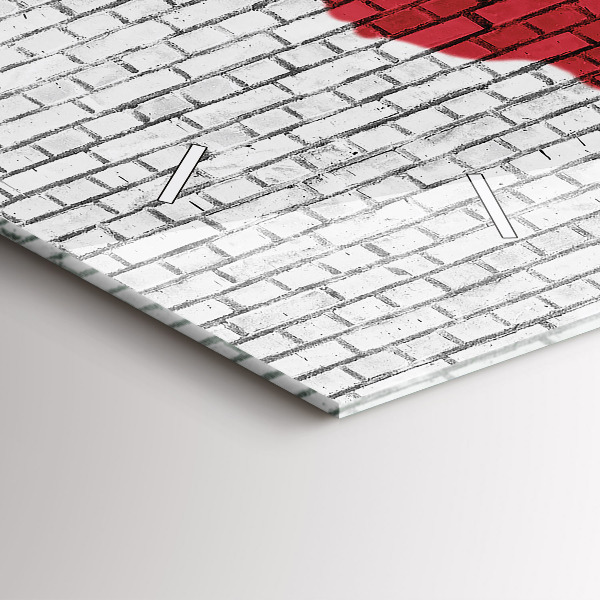 Orologi orizzontali Mappa del mondo del muro di mattoni