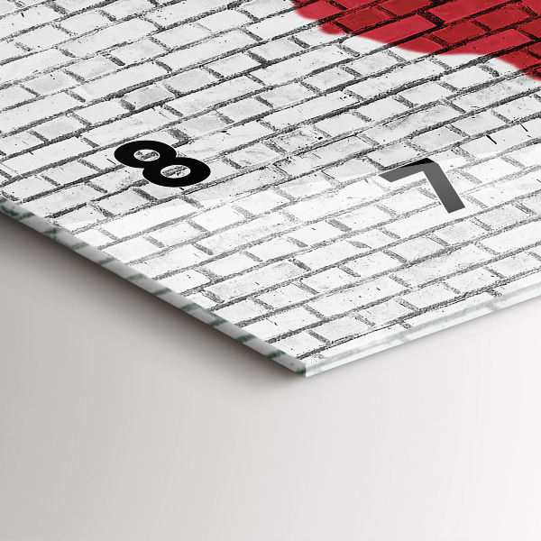 Orologi orizzontali Mappa del mondo del muro di mattoni