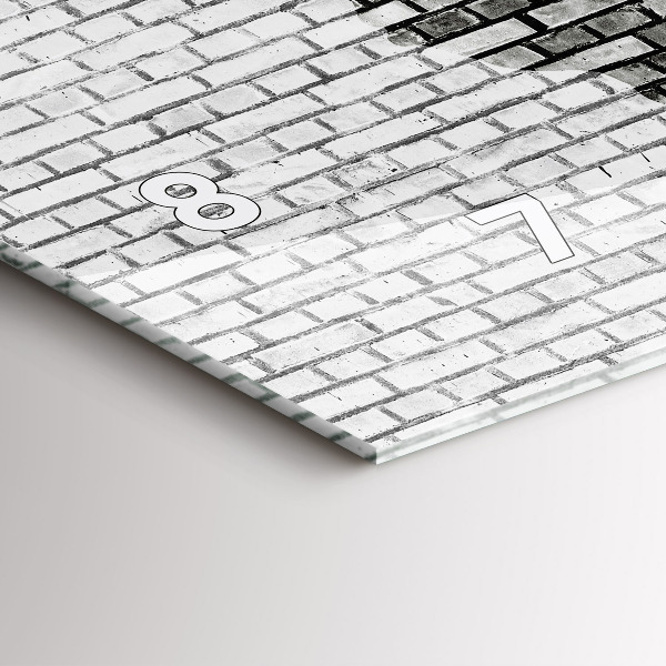 Orologi orizzontali Mappa del mondo del muro di mattoni