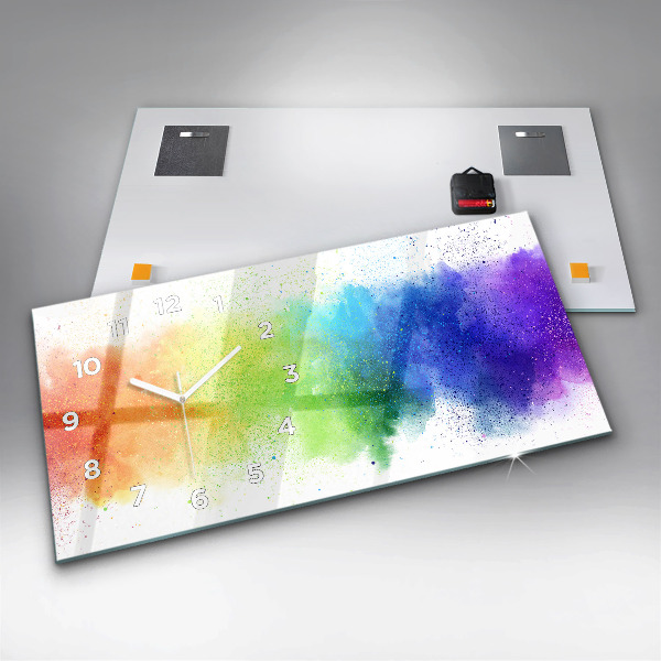 Orologi orizzontali Arcobaleno astratto