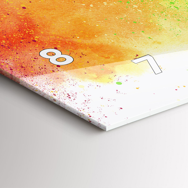 Orologi orizzontali Arcobaleno astratto