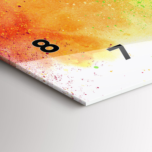 Orologi orizzontali Arcobaleno astratto