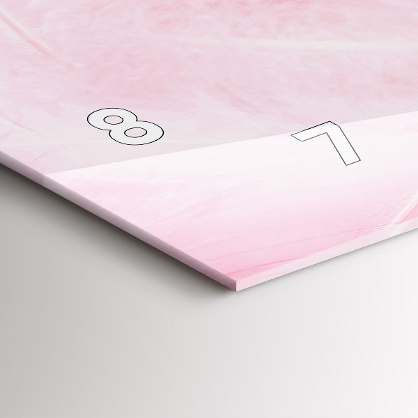 Orologi orizzontali Piume astratte