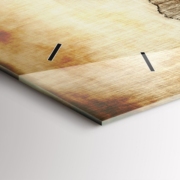 Orologio rettangolare Mappa del vecchio mondo