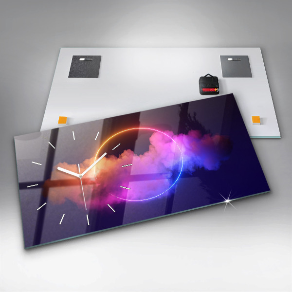 Orologi orizzontali Fumo astratto 3D