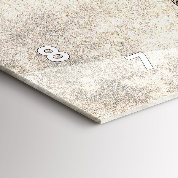 Orologi orizzontali Giornale con mappa del mondo