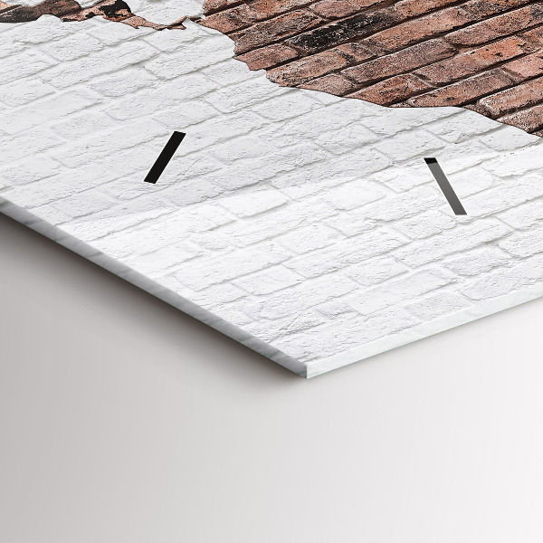 Orologi orizzontali Mappa del mondo in mattoni