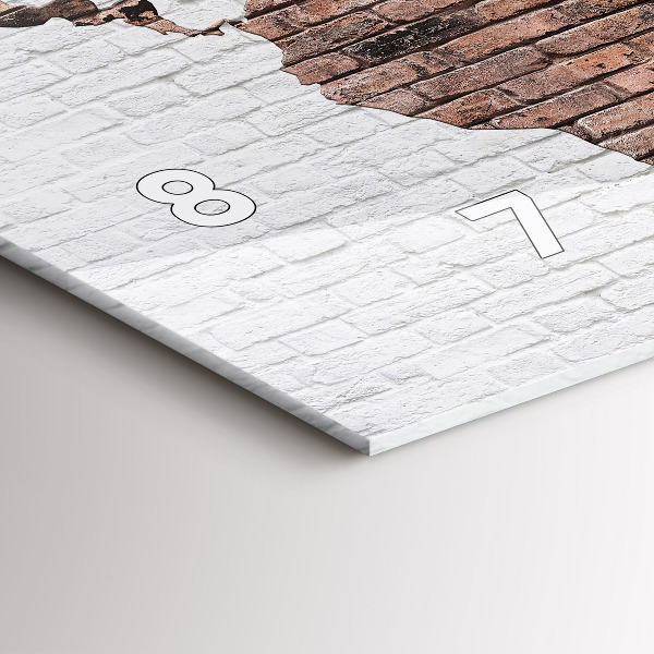 Orologi orizzontali Mappa del mondo in mattoni