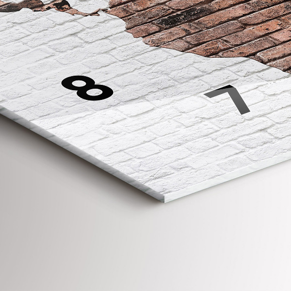 Orologi orizzontali Mappa del mondo in mattoni