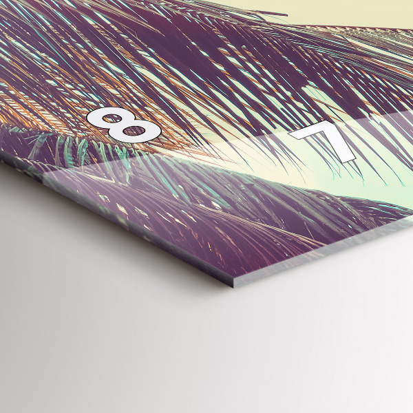 Orologi orizzontali Palme tropicali