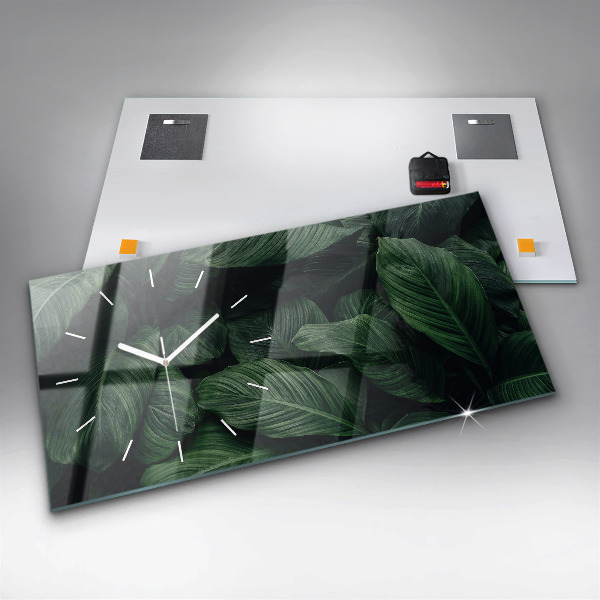 Orologi orizzontali Monstera tropicale