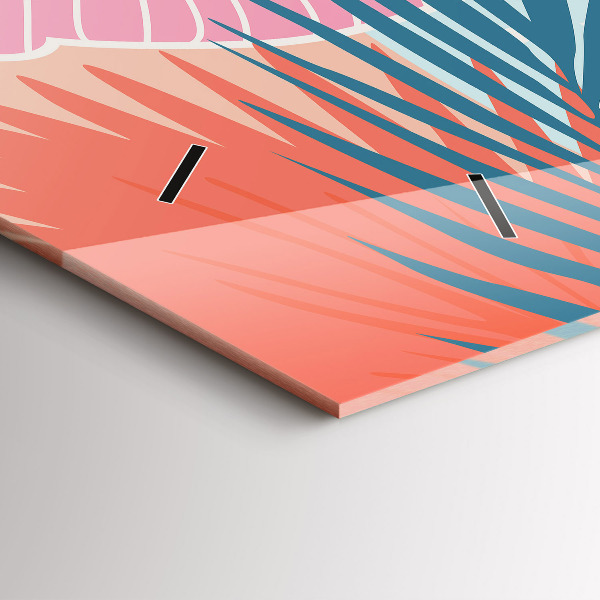 Orologi orizzontali Foglie pastello