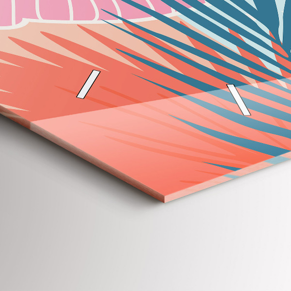 Orologi orizzontali Foglie pastello