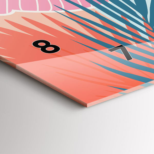 Orologi orizzontali Foglie pastello