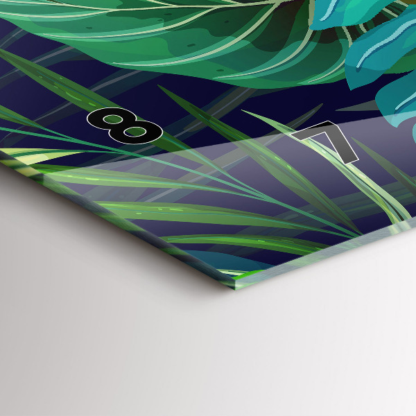 Orologi orizzontali Foglie esotiche