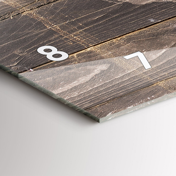 Orologi orizzontali Mappa del mondo su legno