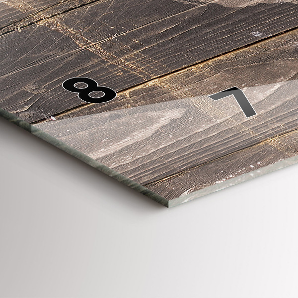 Orologi orizzontali Mappa del mondo su legno