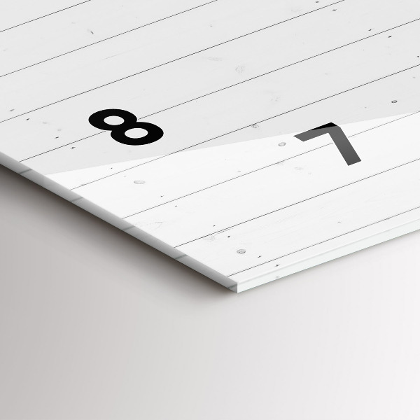 Orologi orizzontali Modello pannelli in legno