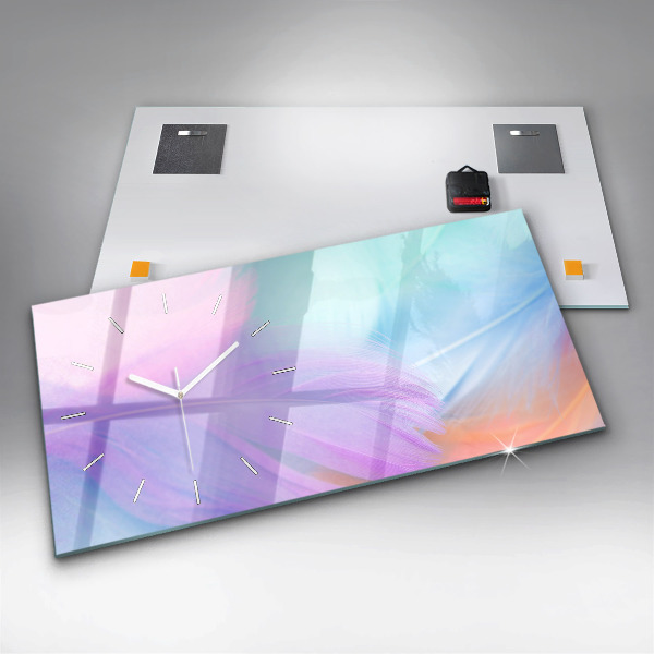 Orologi orizzontali Piume colorate