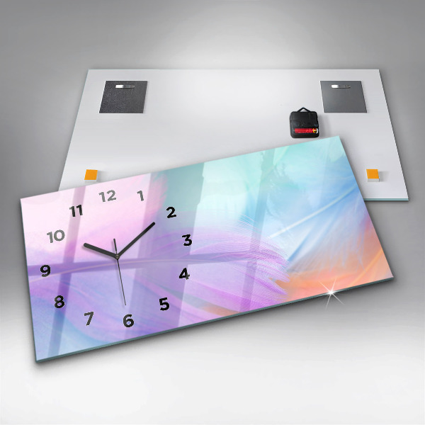 Orologi orizzontali Piume colorate