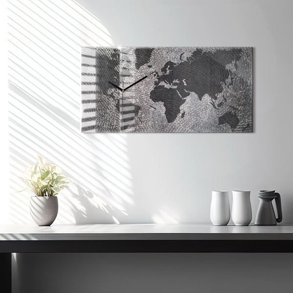 Orologi orizzontali Mappa del mondo in cemento