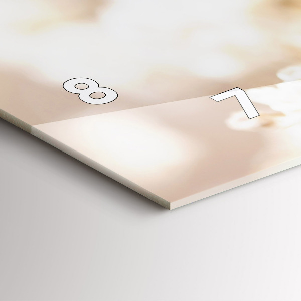 Orologi orizzontali Piccoli fiori bianchi