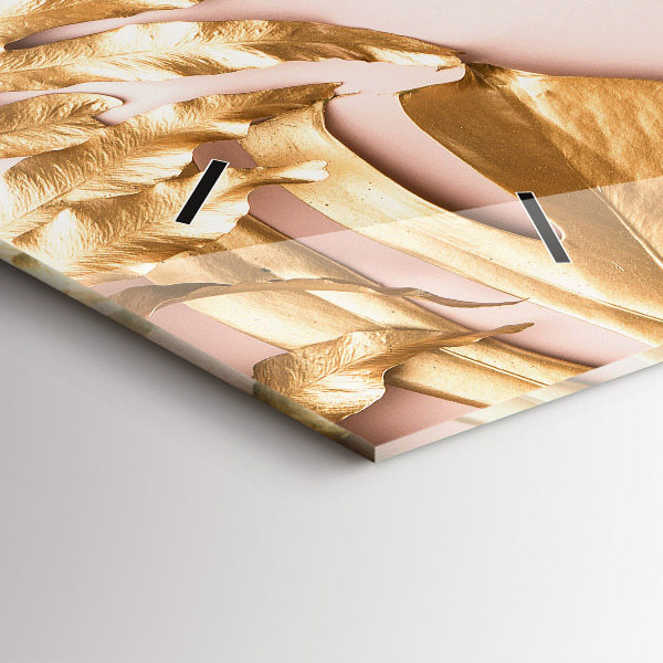 Orologi orizzontali Foglie tropicali dorate