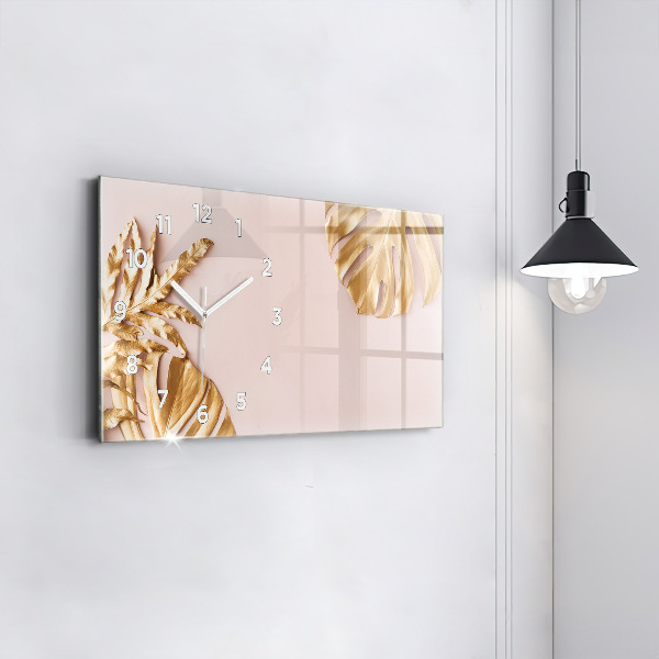 Orologi orizzontali Foglie tropicali dorate