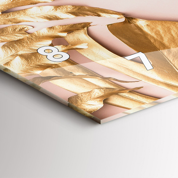 Orologi orizzontali Foglie tropicali dorate