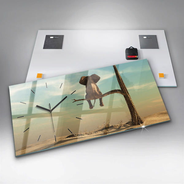 Orologi orizzontali Elefante su un albero