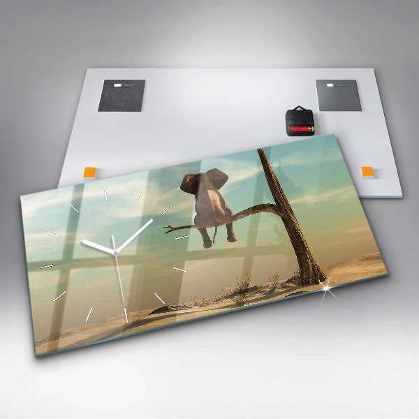 Orologi orizzontali Elefante su un albero