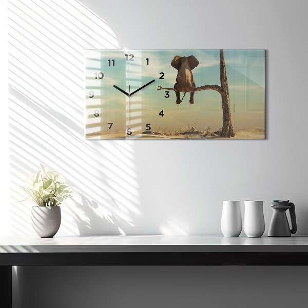 Orologi orizzontali Elefante su un albero