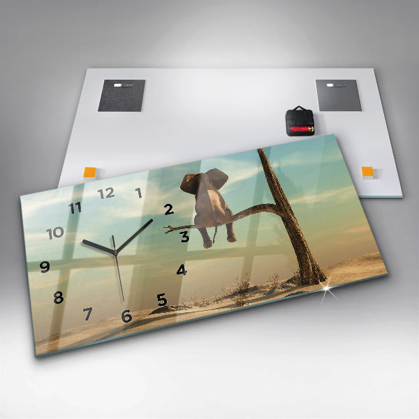 Orologi orizzontali Elefante su un albero