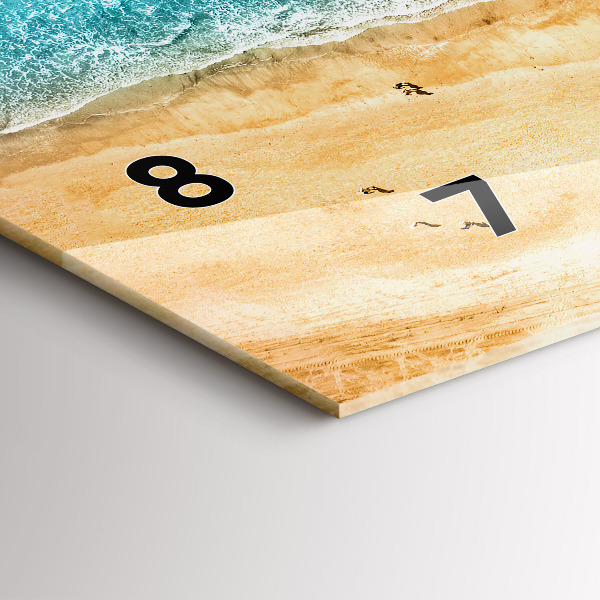 Orologi orizzontali gente spiaggia mare