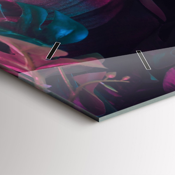 Orologio rettangolare Fiori esotici