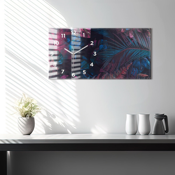 Orologio rettangolare Fiori esotici