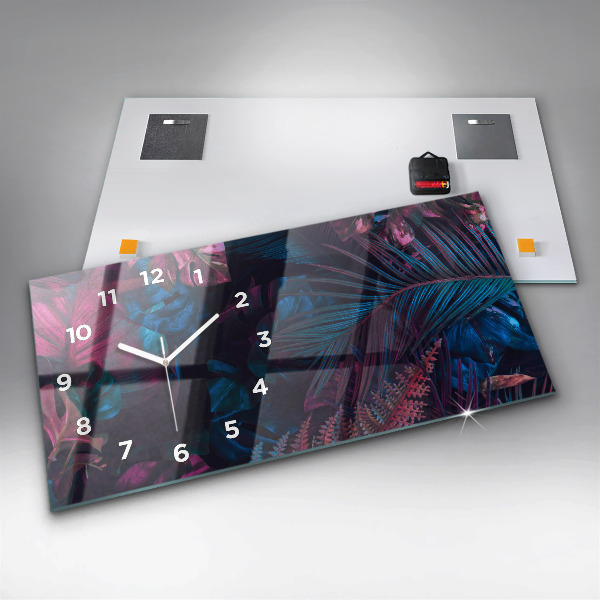 Orologio rettangolare Fiori esotici